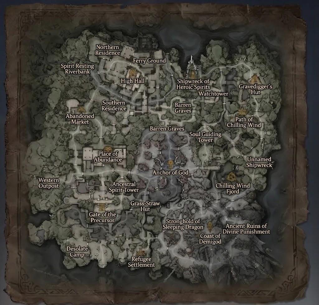Hallowgrove map